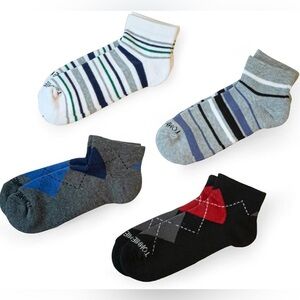 Tommie Copper Men’s  4 pack of Multi Compression Ankle Socks - Sizes 12-14.5